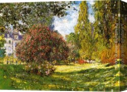 Central Park Canvas Paintings - The Park at Monceau by Claude Monet