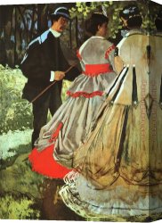 A Picnic on The Riverbank Canvas Paintings - The Picnic by Claude Monet