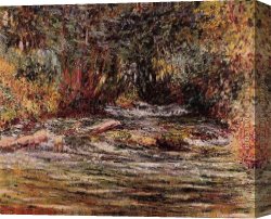 Giverny Canvas Paintings - The River Epte at Giverny by Claude Monet