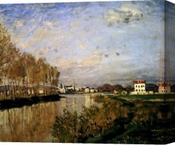 View of The Seine Canvas Paintings - The Seine At Argenteuil by Claude Monet