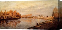 Seine Canvas Paintings - The Seine At Argenteuil I by Claude Monet