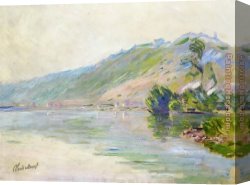 Port of Valencia Canvas Paintings - The Seine at Port-Villes Clear Weather by Claude Monet