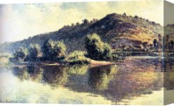 Port of Valencia Canvas Paintings - The Seine At Port-Villez by Claude Monet