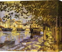 Rouen Canvas Paintings - The Seine at Rouen I by Claude Monet