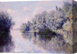 Giverny Canvas Paintings - The Seine near Giverny 1 by Claude Monet