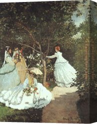 The Women in The Garden Canvas Paintings - The women in the Garden by Claude Monet