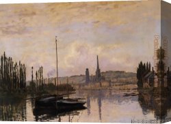 Rouen Canvas Paintings - View of Rouen by Claude Monet
