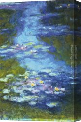 Water-mill Canvas Paintings - Water Lilies I by Claude Monet