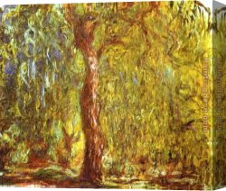 Claude Monet Canvas Paintings - Weeping Willow by Claude Monet