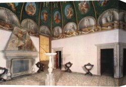 Paolo Canvas Paintings - Camera di San Paolo by Correggio