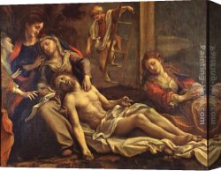 Correggio Canvas Paintings - Deposition from the Cross by Correggio