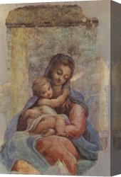 Della Canvas Paintings - Madonna della Scala by Correggio