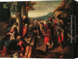 The Adoration of The Magi Canvas Paintings - The Adoration of the Magi by Correggio