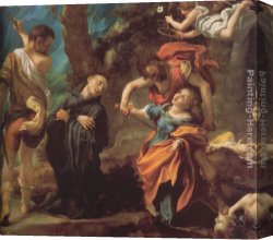 Correggio Canvas Paintings - The Martyrdom of Four Saints by Correggio
