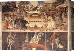 June Canvas Paintings - Allegory of June Triumph of Mercury by Cosme Tura