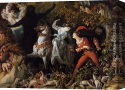 Undine Canvas Paintings - A Scene from 'Undine' by Daniel Maclise