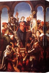 Spirits at Play II Canvas Paintings - The Spirit Of Chivalry by Daniel Maclise