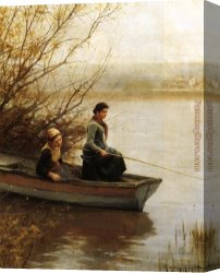 Daniel Canvas Paintings - Daniel Ridgway Knight by Daniel Ridgway Knight