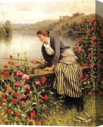 Daniel Canvas Paintings - Daniel Ridgway Knight by Daniel Ridgway Knight
