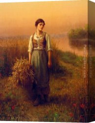 Daniel Canvas Paintings - Normandy Maid by Daniel Ridgway Knight