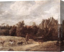 The Moose Hunt Canvas Paintings - Return from the Hunt by David the Younger Teniers