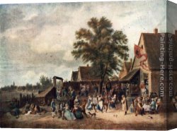 David The Younger Teniers Canvas Paintings - The Village Feast by David the Younger Teniers