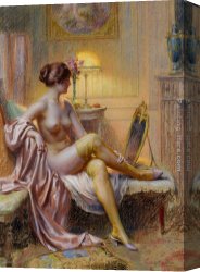 Toilette Canvas Paintings - La Toilette by Delphin Enjolras