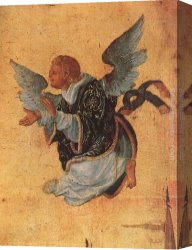 Christ on The Cross with The Two Maries And St John Canvas Paintings - Christ On The Cross (detail) by Denys van Alsloot