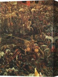 Battle Canvas Paintings - The Battle Of Alexander (detail) by Denys van Alsloot
