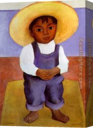 Ignacio Canvas Paintings - Retrato de Ignacio Sanchez by Diego Rivera