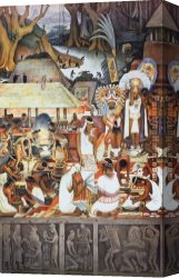 Rivera Canvas Paintings - The Zapotec Civilization by Diego Rivera