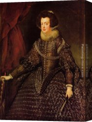 Queen Canvas Paintings - Queen Isabel by Diego Rodriguez de Silva Velazquez