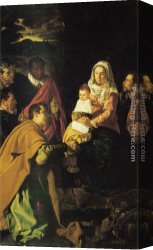 The Adoration of The Magi Canvas Paintings - The Adoration of the Magi by Diego Rodriguez de Silva Velazquez