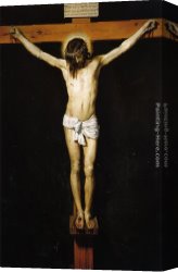 Silva Canvas Paintings - The Crucifixion by Diego Rodriguez de Silva Velazquez