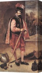 The Court Jester Canvas Paintings - The Jester Known as Don Juan de Austria by Diego Rodriguez de Silva Velazquez