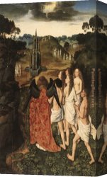 Dirck Bouts Canvas Paintings - Paradise by Dirck Bouts