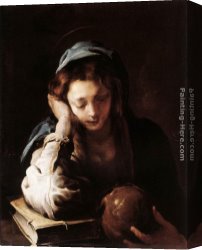 Life of Mary Magdalene Noli Me Tangere by Giotto Canvas Paintings - The Repentant St Mary Magdalene by Domenico Feti