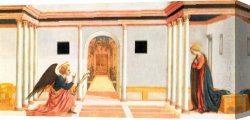 Annunciation Canvas Paintings - Annunciation by Domenico Veneziano