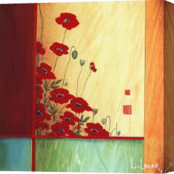 Wall) Canvas Paintings - Along the Garden Wall by Don Li-Leger