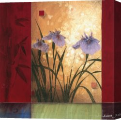 Li-leger Canvas Paintings - Garden Notes by Don Li-Leger