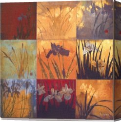Li-leger Canvas Paintings - Nine Patch Canvas Art by Don Li-Leger