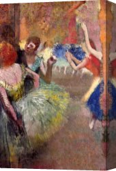 Ballet Canvas Paintings - Ballet Scene I by Edgar Degas