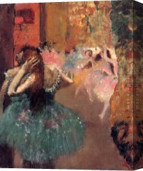 Ballet Canvas Paintings - Ballet Scene II by Edgar Degas
