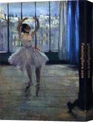 Edgar Canvas Paintings - Dancer At The Photographer's Studio by Edgar Degas