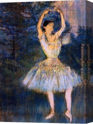 Arms Canvas Paintings - Dancer with Raised Arms by Edgar Degas