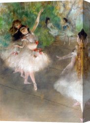 Edgar Canvas Paintings - Dancers by Edgar Degas