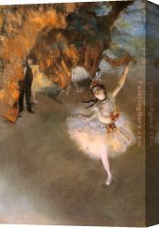 Edgar Canvas Paintings - L Etoile by Edgar Degas