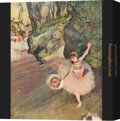 Ballet Canvas Paintings - Star of the Ballet by Edgar Degas