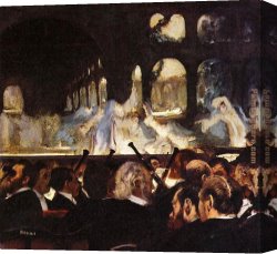 Ballet Canvas Paintings - The ballet scene by Edgar Degas