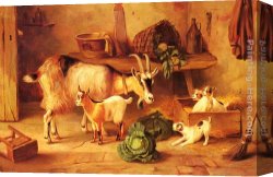 Edgar Hunt Canvas Paintings - Intruders by Edgar Hunt